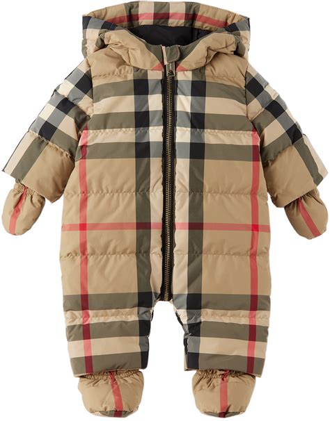 burberry newborn|burberry snowsuit baby girl.